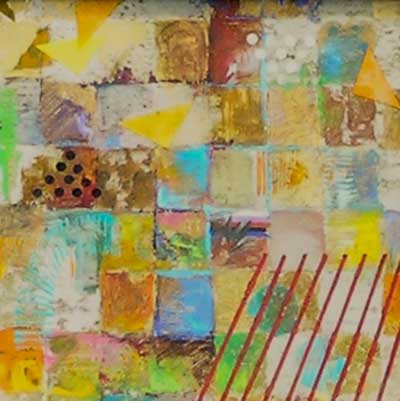 abstract maroon painting