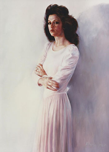 lady in a white dress